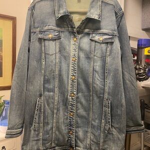 Denim Jacket with Button Detailing